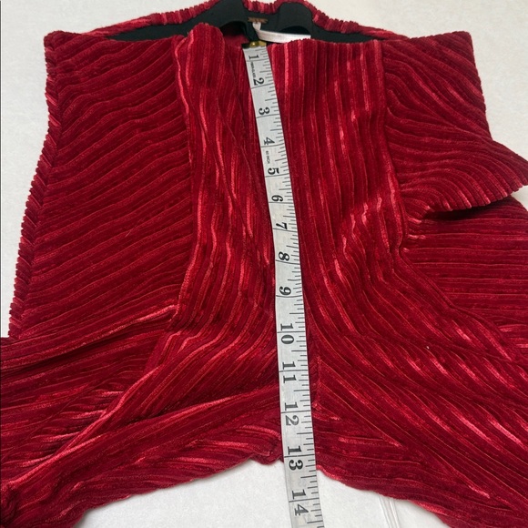 ❣️ FREE PEOPLE PENNY PULL ON VELVET PANT SALSA❣️ - Picture 8 of 15